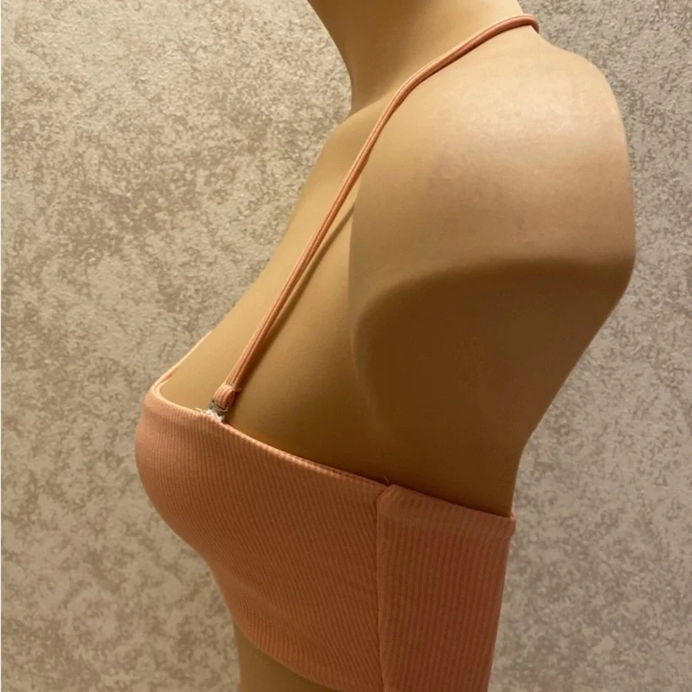 Zaful Peach Bikini Top